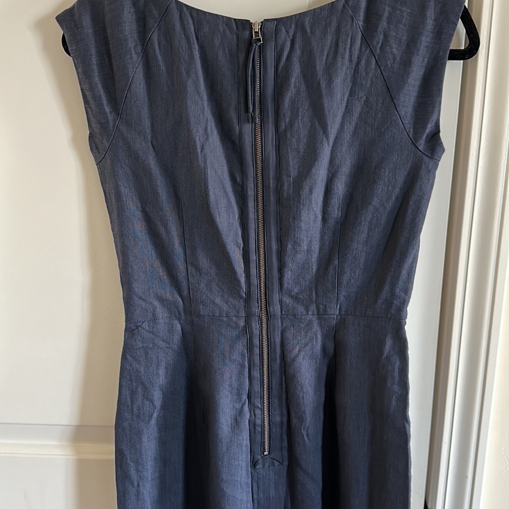 REBECCA Taylor Sheath Blue Dress - Picture 8 of 9